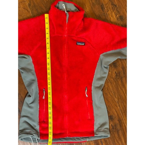 Patagonia Women's R1 Regulator Red Lightweight Jacket Waffle Fleece Sz M - Picture 7 of 9